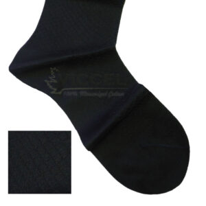 Viccel Socks - Black Textured Cotton Socks