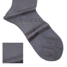 Viccel Socks - Gray Textured Cotton Socks