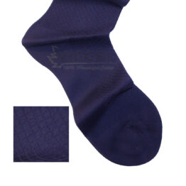 Viccel Socks - Navy Blue Textured Fish Cotton Socks