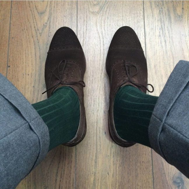 Viccel forest green Over the calf socks Over the knee cotton socks