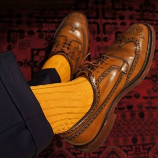 Viccel Canary Yellow Over the calf socks Over the knee cotton socks buy socks