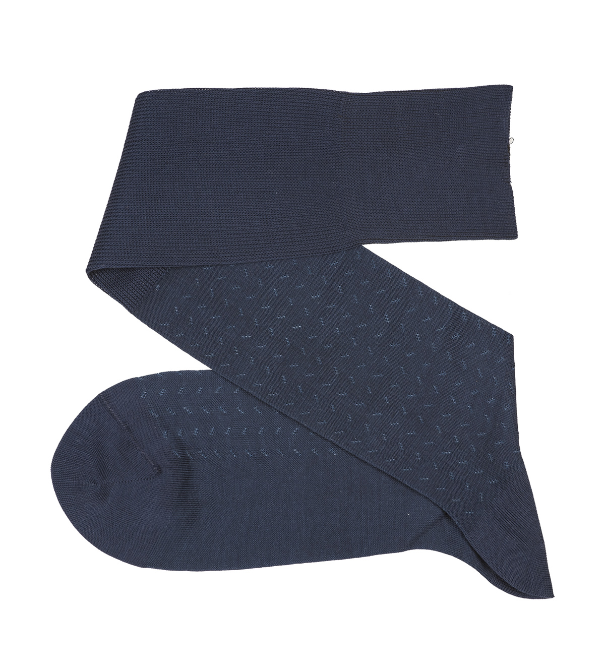 Viccel Bird Trace Dark Navy Blue – Blue Over The Calf Socks
