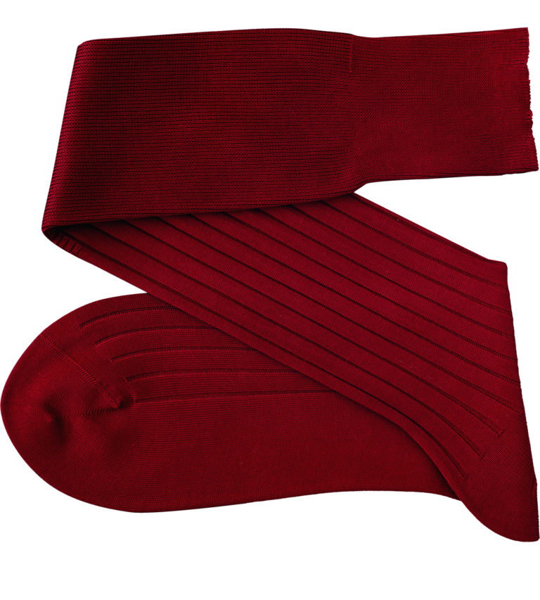 Viccel Claret Red Blue Over the calf socks Over the knee cotton socks Luxury socks buy socks