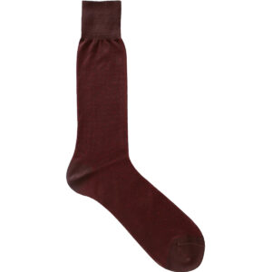 Viccel Socks - Brown Red Pindot Mid Calf Socks