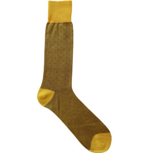 Viccel Socks - Yellow Red Pindot Mid Calf Socks