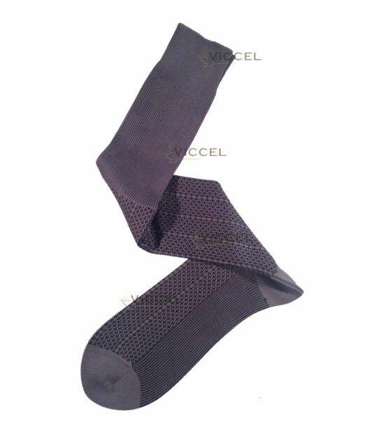 Viccel Gray Black Plus Design Over The Calf Cotton luxury Socks Buy socks