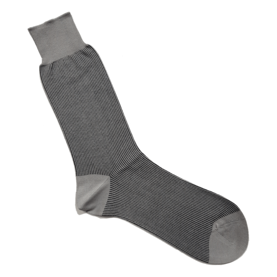 viccel gray black striped cotton socks