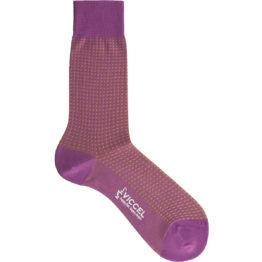 Viccel Socks - Lima Lilac Square Dot Mid Calf Socks