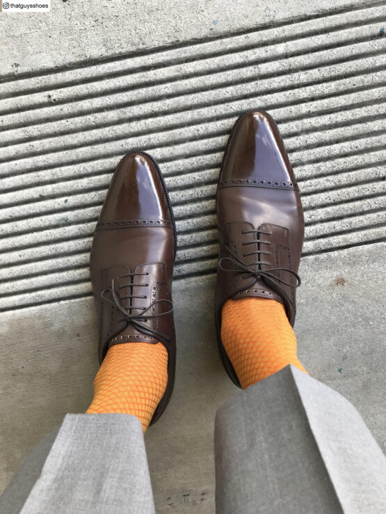 Viccel Socks Mustard Orange fishnet cotton socks buy socks luxury socks