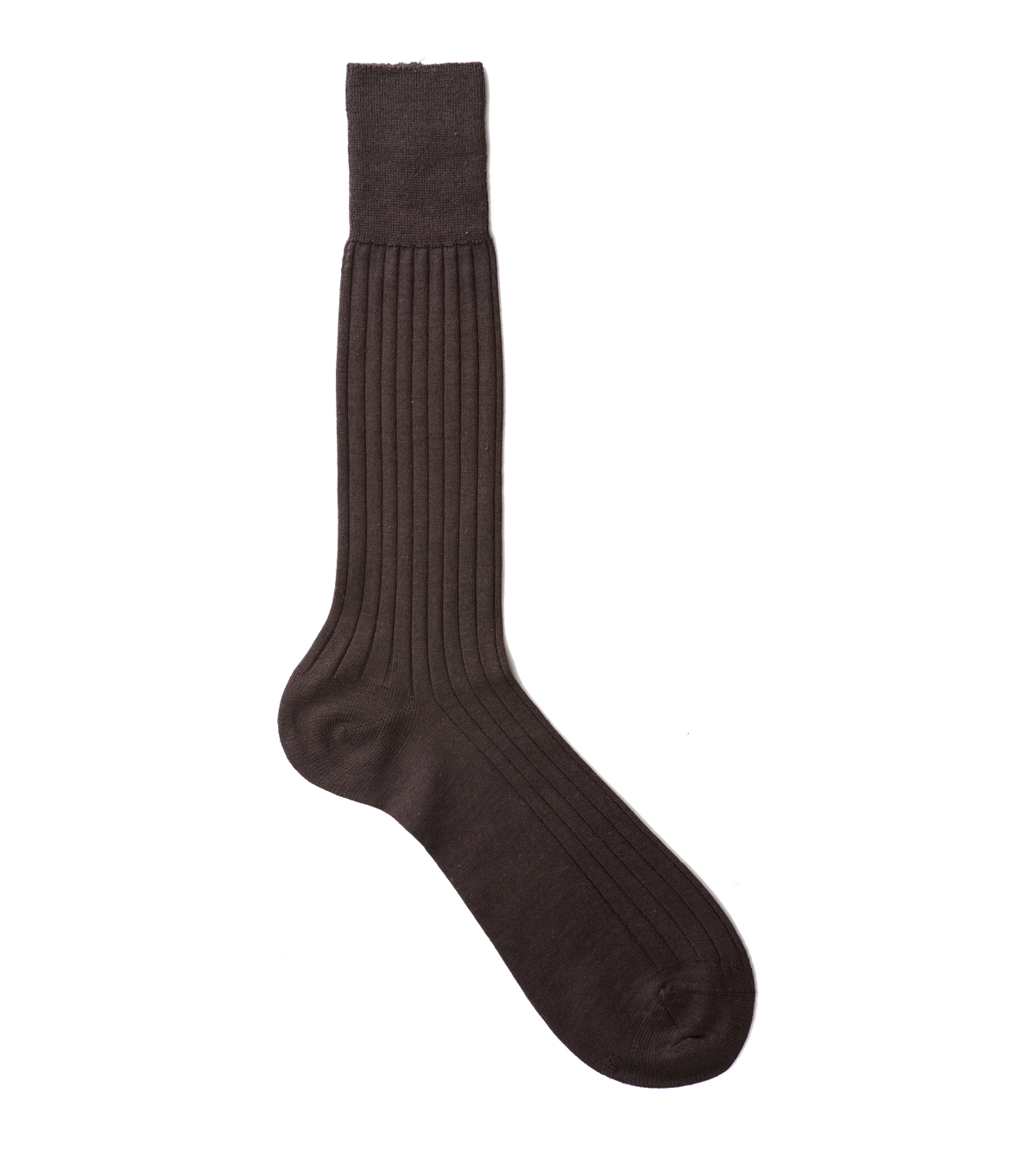 Viccel Over The Calf And Mid Calf Brown Wool Silk Socks