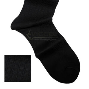Viccel Socks - Black Textured Cotton socks
