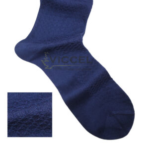 Viccel Socks - Egyptian Blue Textured Cotton socks