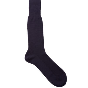Viccel Socks - Navy Blue Pique wool silk socks