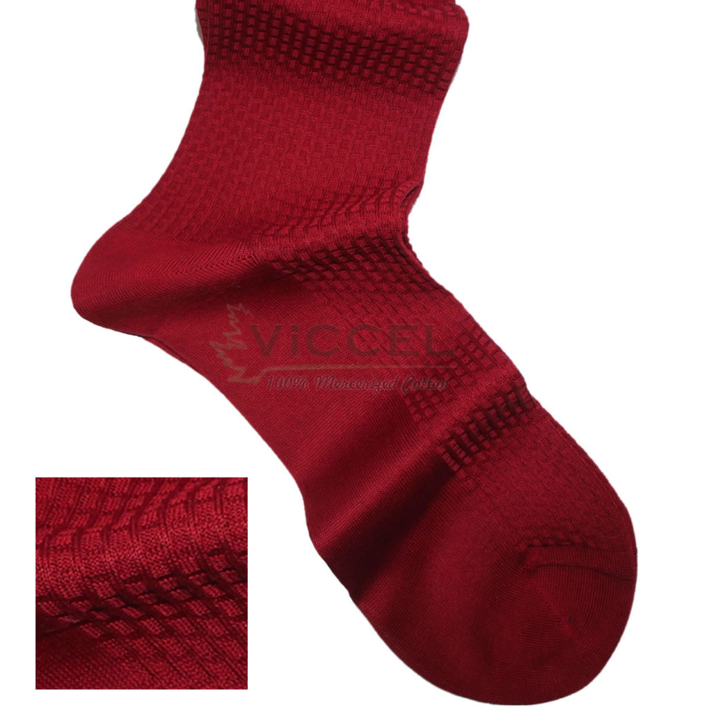 Cotton Textured Claret Red Brick Socks cotton-textured-claret-red-brick-socks