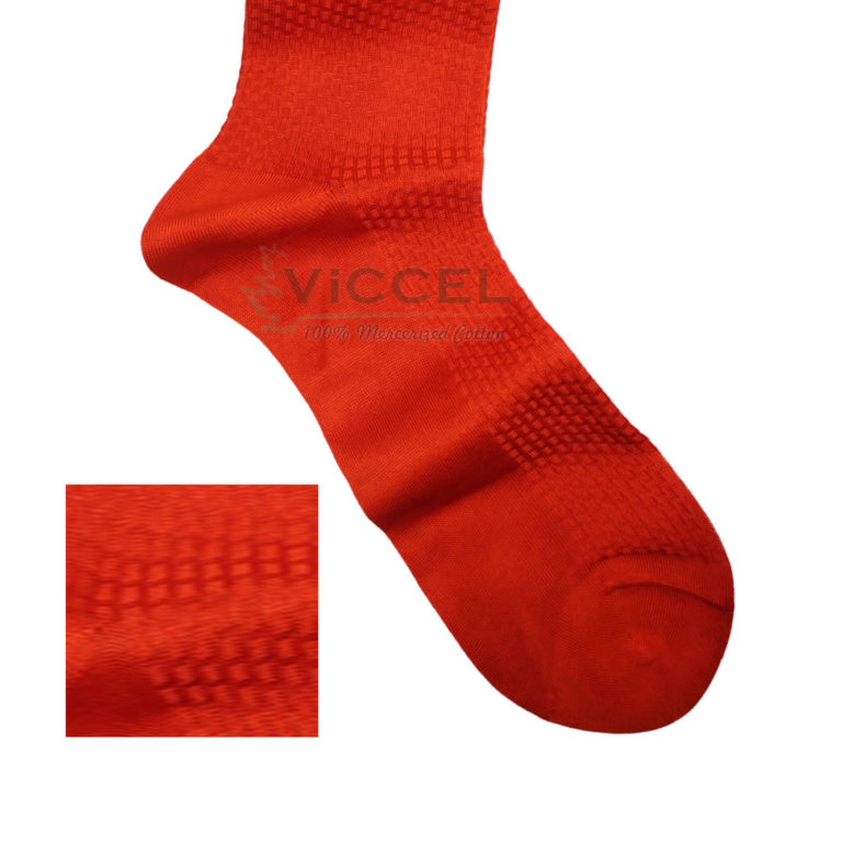Viccel Socks Textured Orange Brick Socks