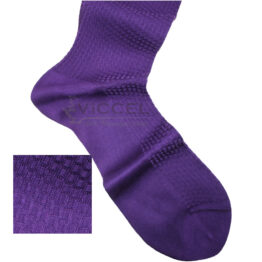 Viccel Socks Textured Purple Socks Brick