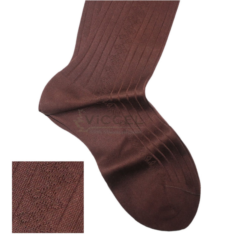 Viccel Socks Textured Brown Socks