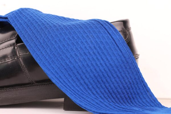Cotton Textured Egyptian Blue Brick Socks