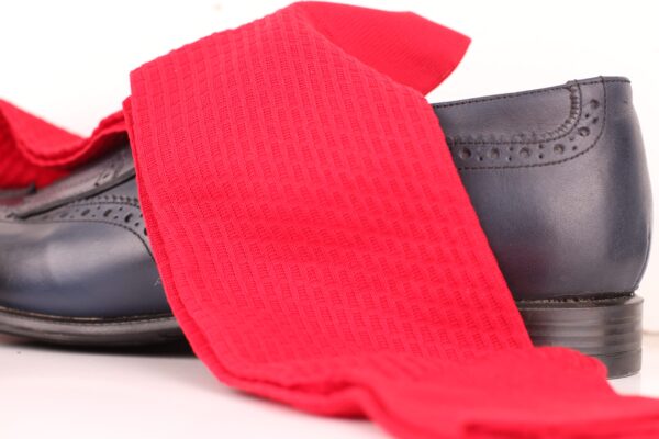 Cotton Textured Scarlet Red Brick Socks