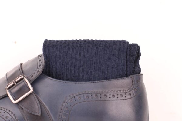 Cotton Textured Navy Blue Brick - Image 4