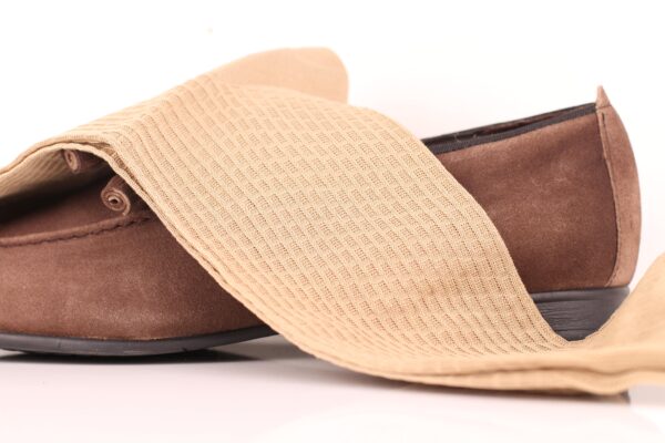 Cotton Textured Tan Brick Socks