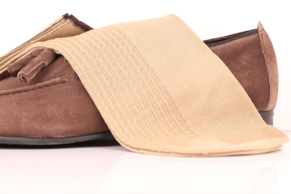 Cotton Textured Tan Brick Socks - Image 3