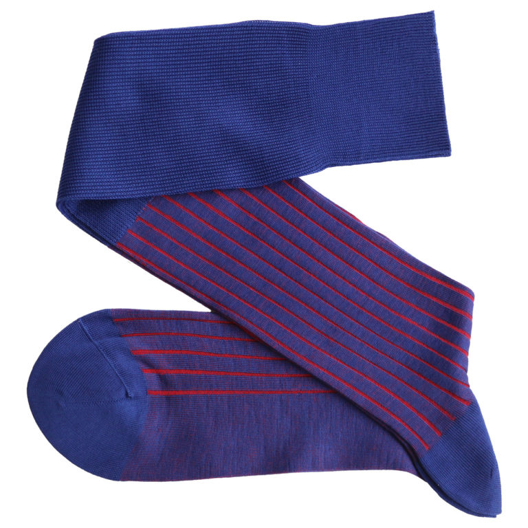Viccel Socks Shadow Socks royal blue red luxury socks