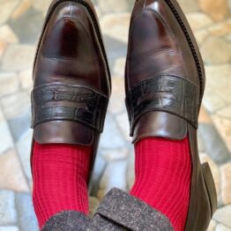 red cotton viccel socks