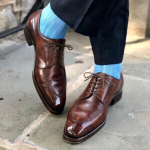 viccel sky blue textured daimond luxury socks dress socks