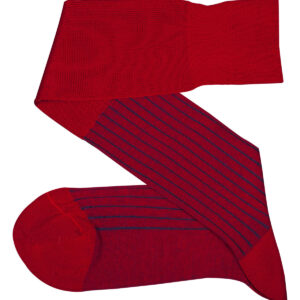 Viccel Socks - Red Royal Blue Shadow Over the calf socks