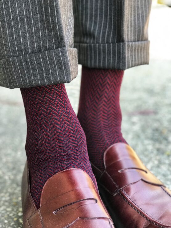 Viccel Herrinbone Cotton Luxury dress socks casual socks comfortable socks fine socks