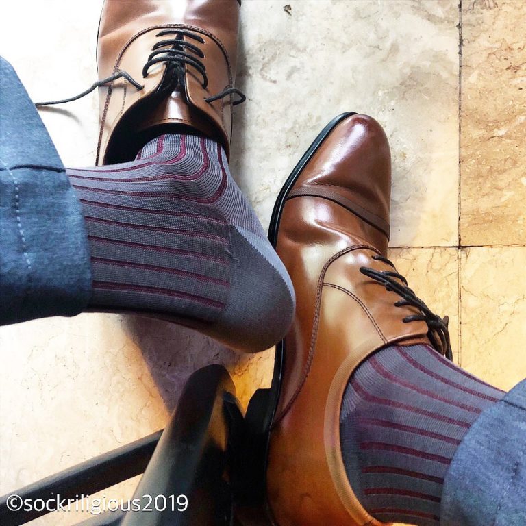 gray burgundy viccel shadow over the calf socks luxury socks best socks