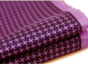 100 silk pocket square polka dots white purple houndstooth