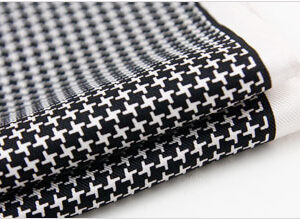 100 silk pocket square polka dots white black houndstooth