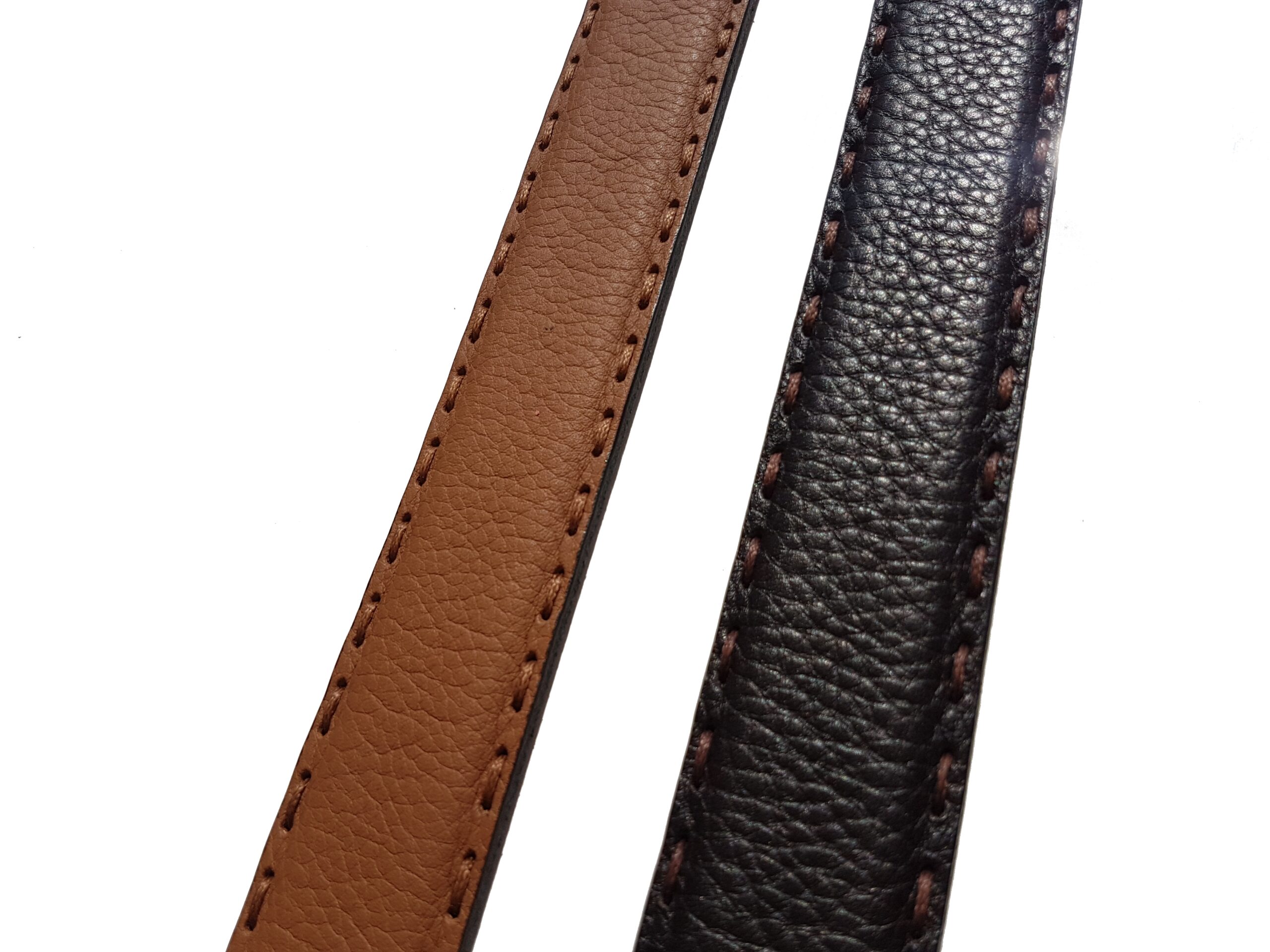 Dark Brown Double Stitch Handmade Leather Belt