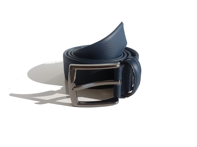 Navy Blue genuine leather belts
