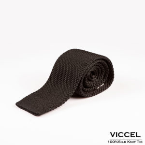 viccel silk tie knit tie gift for him dress tie luxury tie black