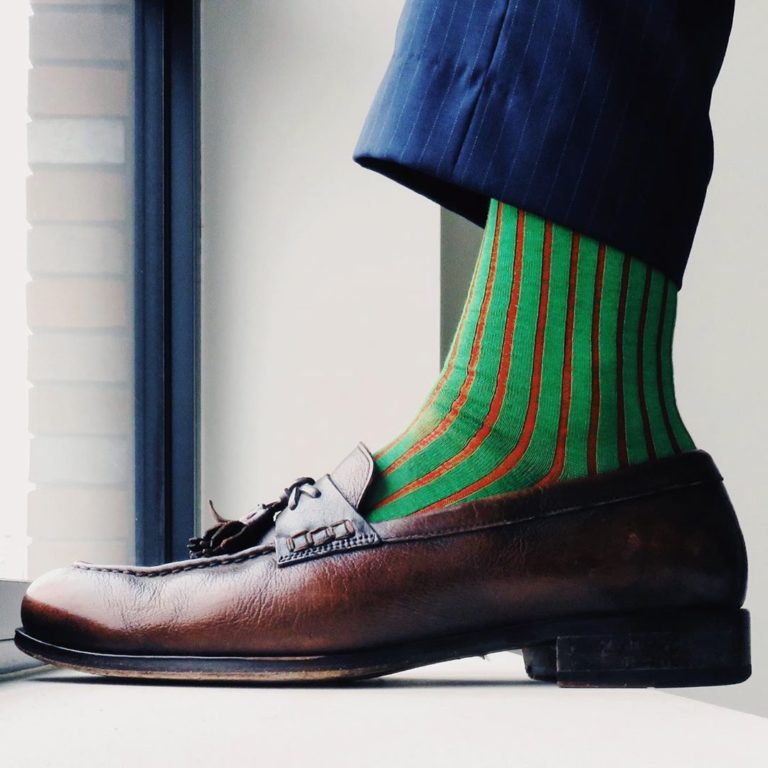 viccel socks pisracio green over the calf luxury cotton socks
