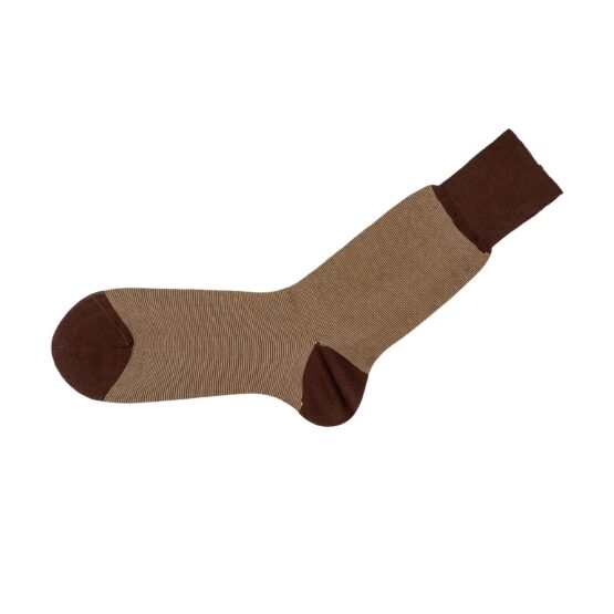 viccel socks cotton brown striped