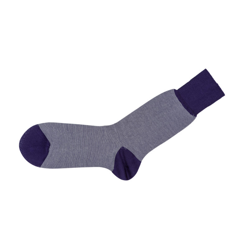 viccel socks purple white midcalf