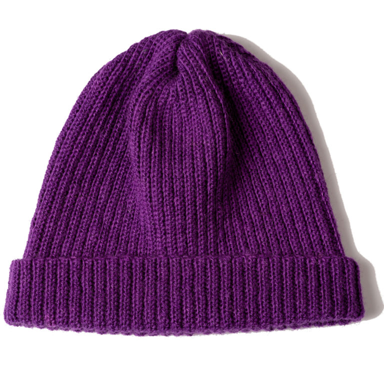 Viccel purple Merino wool hat