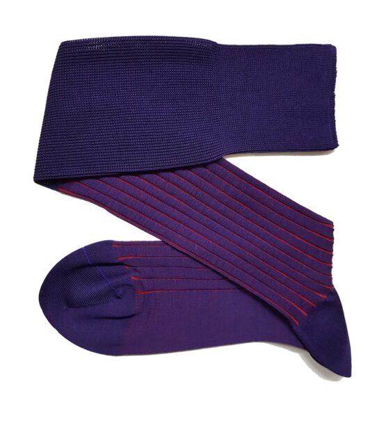 viccel purple red shadow over the calf socks