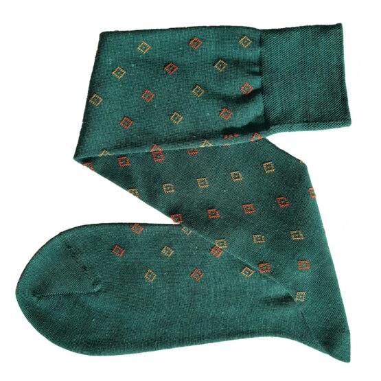 viccel Forest green merino wool socks