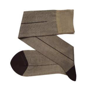 Viccel Beige Brown Cotton Socks