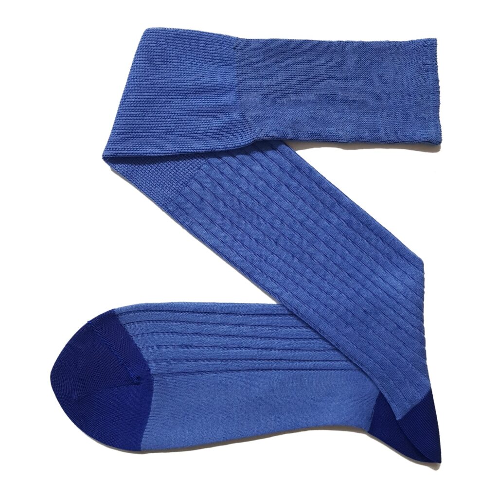 Viccel Linen Cotton Blue Socks