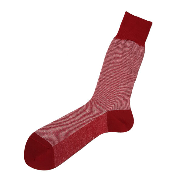 viccel red linen cotton socks