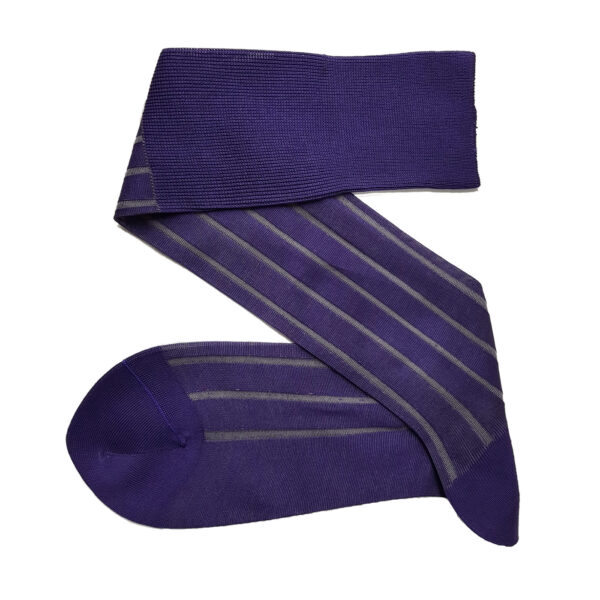 Purple Gray Shadow cotton socks
