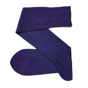 Purple Petrol Shadow cotton socks
