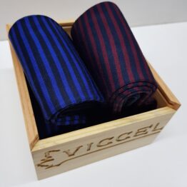 Navy Blue Royal Blue Burgundy Striped cotton socks