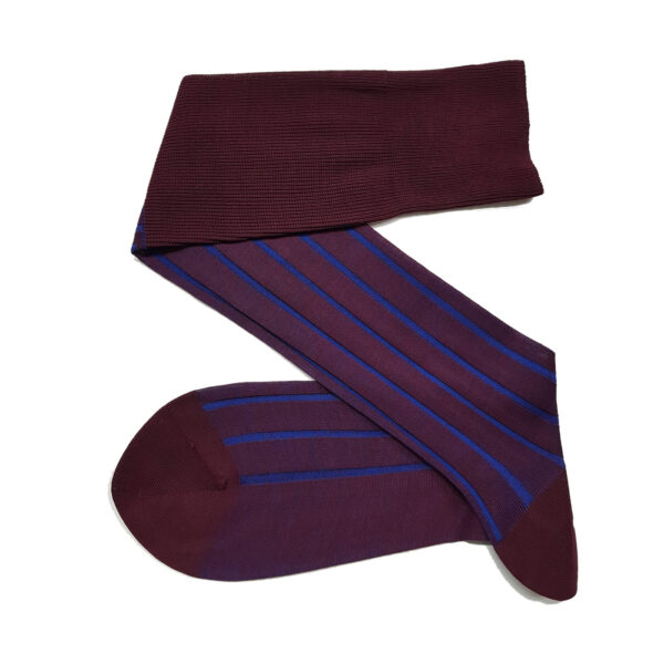 Viccel Burgundy Royal Shadow Cotton Socks